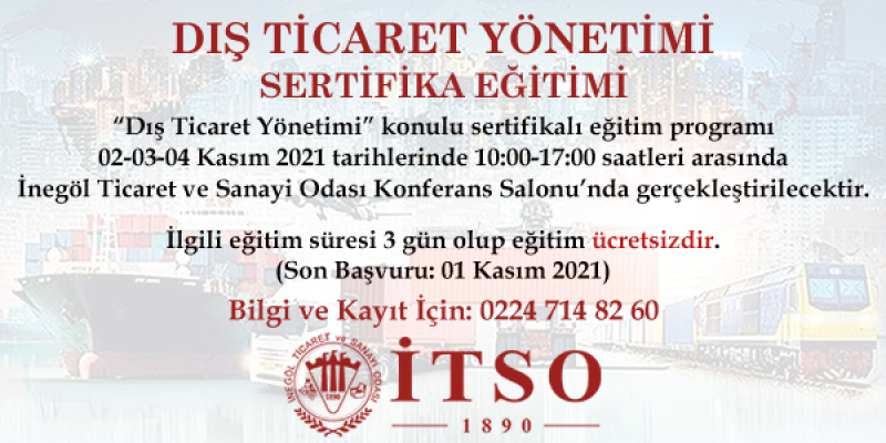 Dış Ticaret Yönetimi Sertifikalı Eğitim Programı