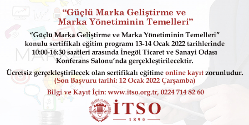 "Güçlü Marka Geliştirme ve Marka Yönetiminin Temelleri" Sertifikalı Eğitim Programı