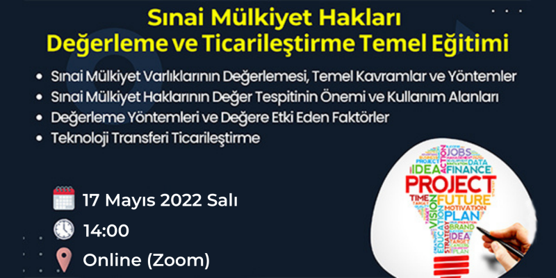 Sınai Mülkiyet Hakları Değerleme ve Ticarileştirilme Temel Eğitimi