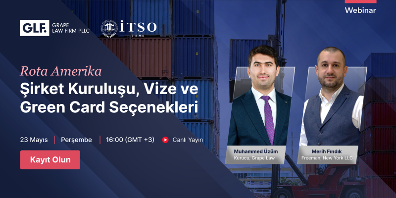 Rota Amerika: Şirket Kurulumu, Vize ve Green Card Seçenekleri Webinarı