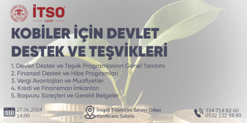KOBİ'ler İçin Devlet Destek ve Teşvikleri Eğitimi